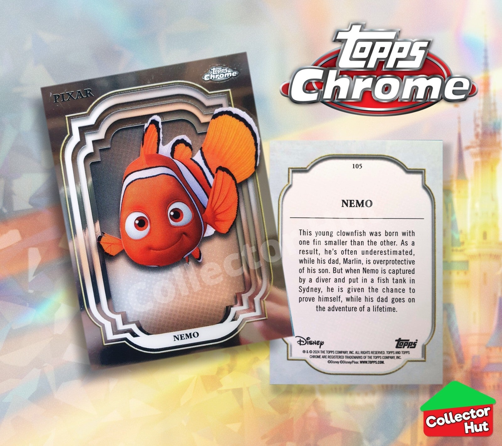 Disney Topps Chrome 2024 Base Cards 1-200 Pick Singles to Complete Your Set