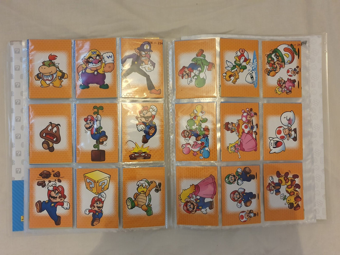 PANINI Super Mario Trading Cards COMPLETE BASE SET with Puzzle Cards