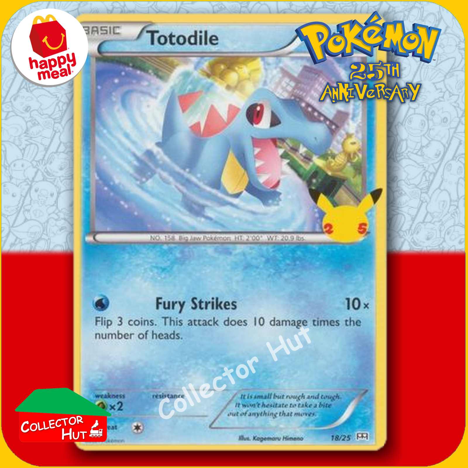 McDonald's Happy Meal 2021 Pokémon 25th Anniversary Trading Cards You Choose