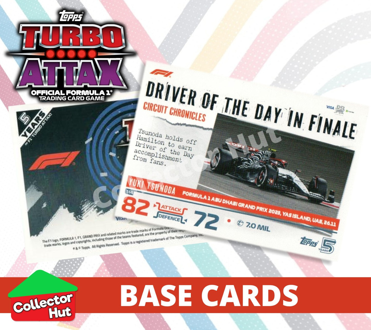 Topps Turbo Attax Formula 1 F1 2024 #1-166 Base Cards YOU CHOOSE