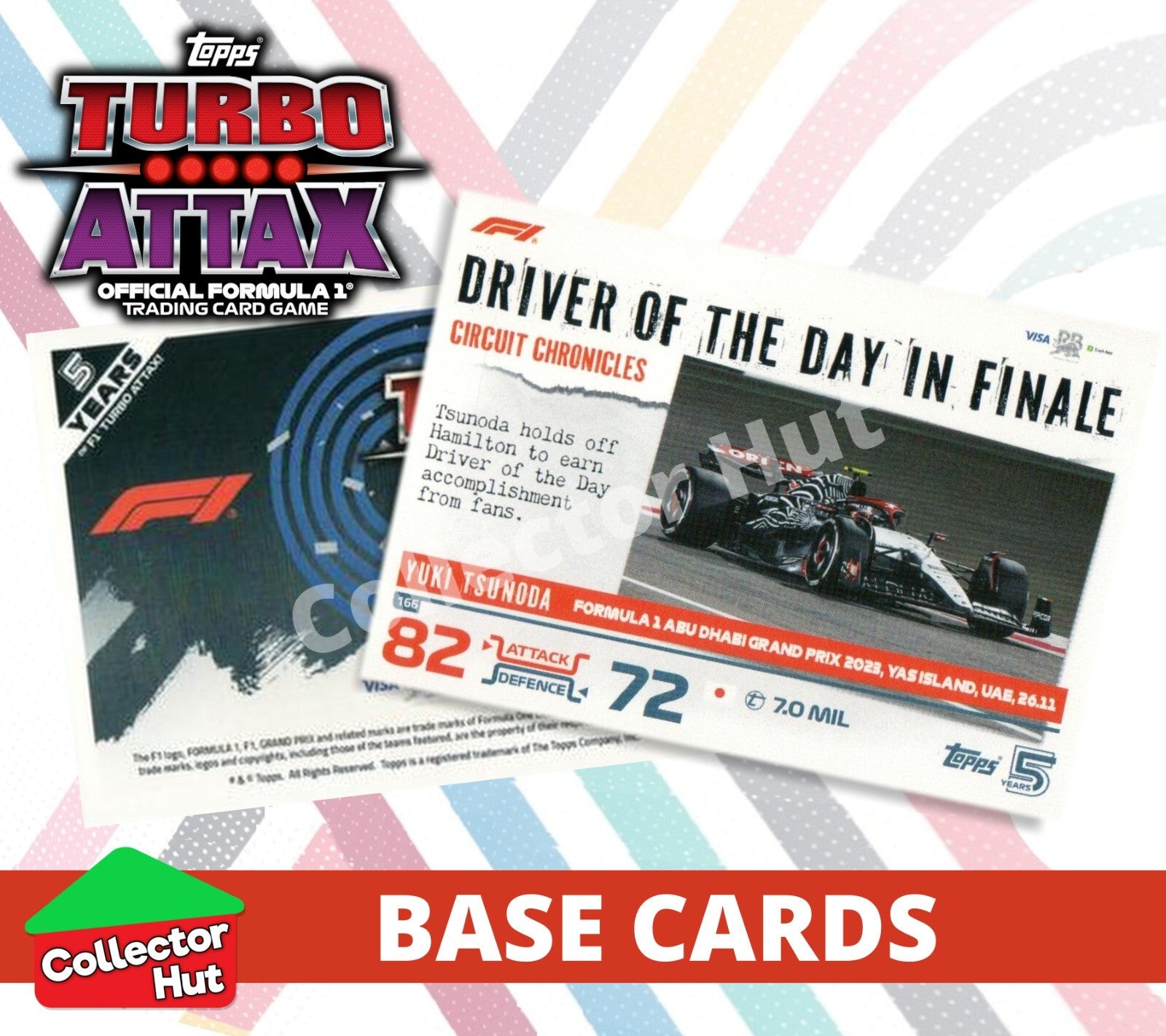 Topps Turbo Attax Formula 1 F1 2024 #1-166 Base Cards YOU CHOOSE