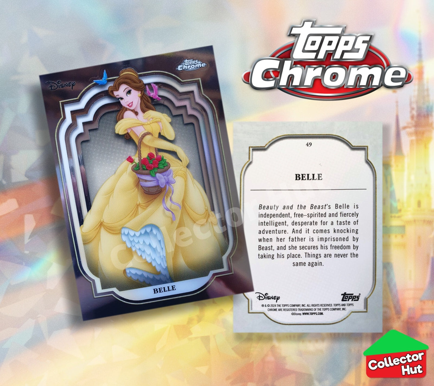 Disney Topps Chrome 2024 Base Cards 1-200 Pick Singles to Complete Your Set