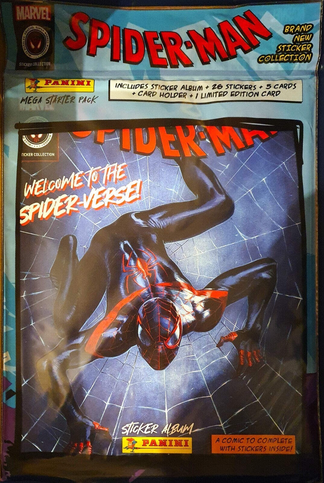 Panini Spider-Man Spider-Verse 2023 COMPLETE 192 STICKER SET +  Album