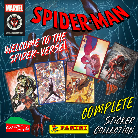 Panini Spider-Man Spider-Verse 2023 Complete 192 Sticker Collection + Album