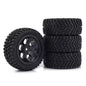 RC Model Wheels Tyres 12mm Hub 75mm x 32mm 46g 4pcs Set Car Truck