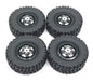 RC Model Wheels Tyres 5mm Hub 68mm x 24mm 50g ALLOY 4pcs Set Car Truck MN82