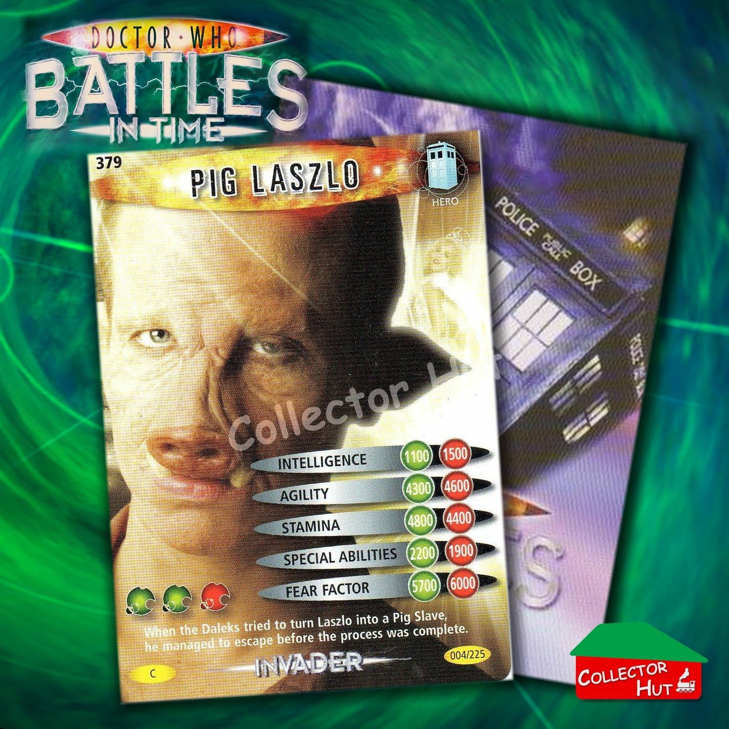 DOCTOR WHO Battles in Time #376-600 INVADER RARE & COMMON CARDS YOU CHOOSE