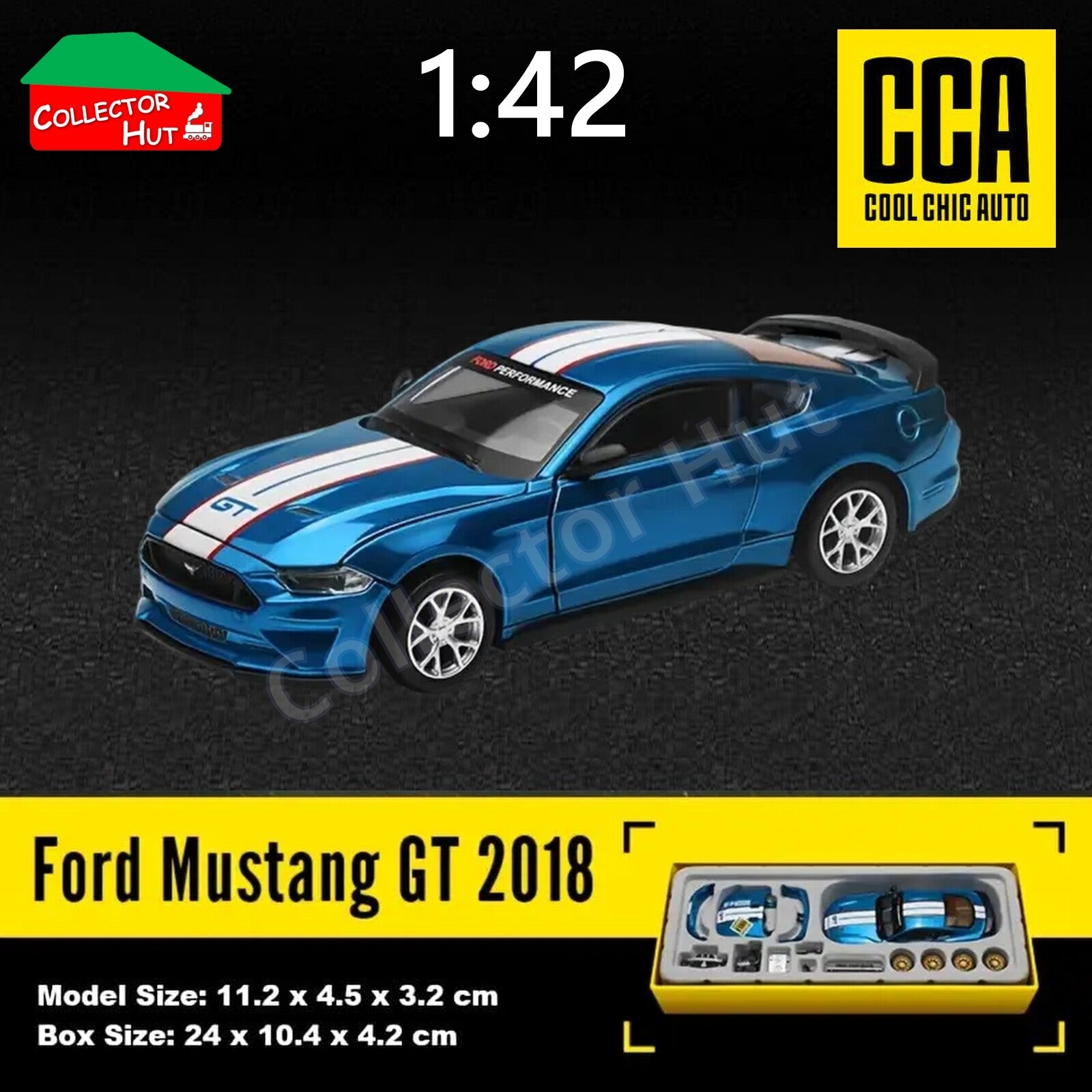Ford Mustang GT 2018 1:42 Scale Official Customisable Die Cast Model Kit CCA