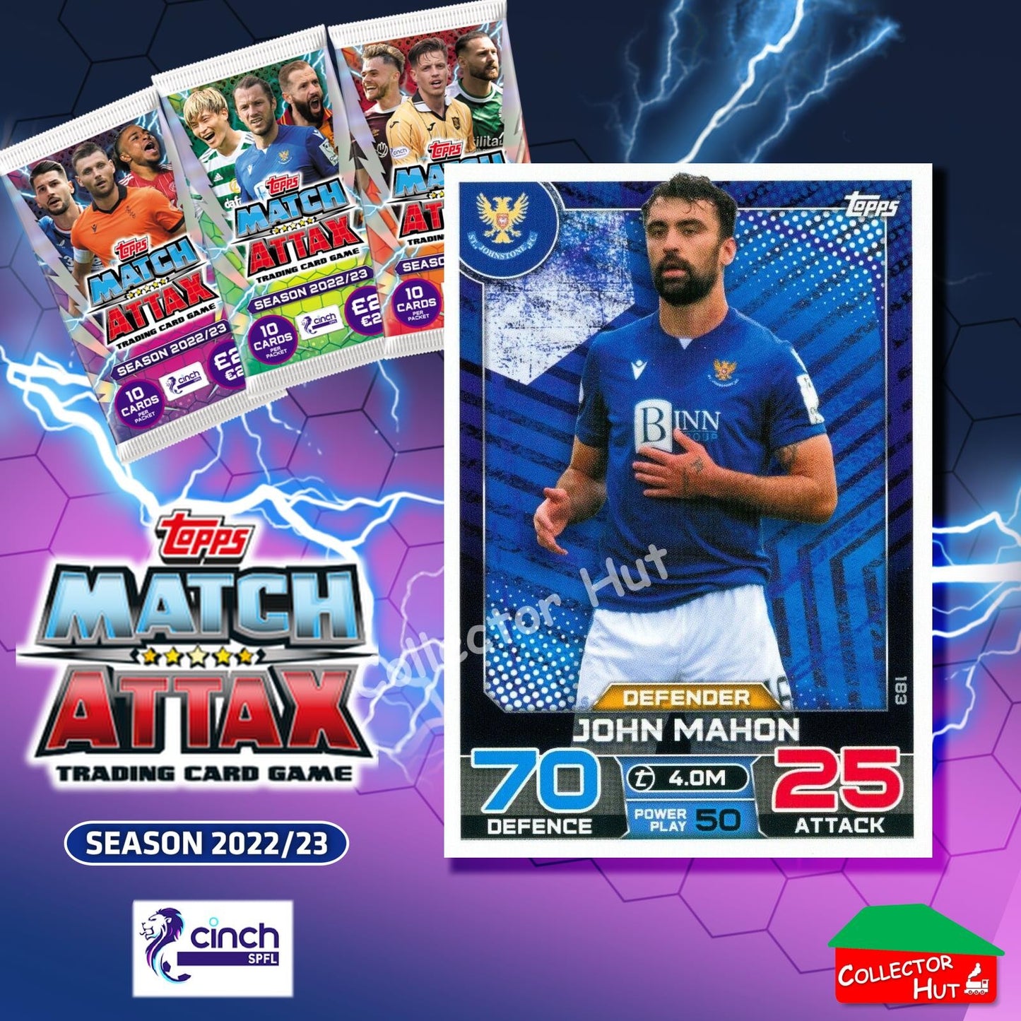 TOPPS MATCH ATTAX SPFL 2022/23 #163-264 Choose Your Card