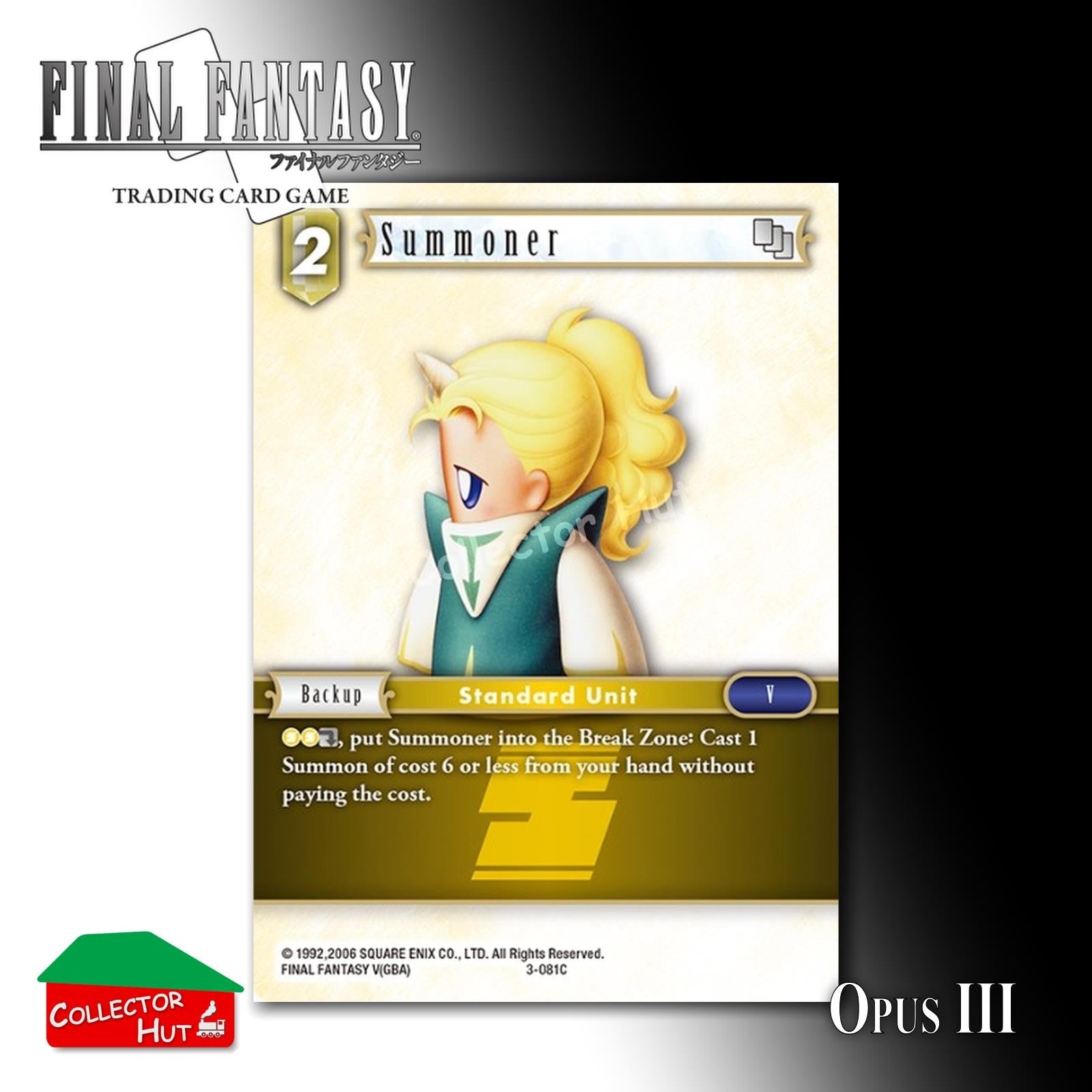 Final Fantasy Trading Card Game OPUS III 3 Singles You Choose