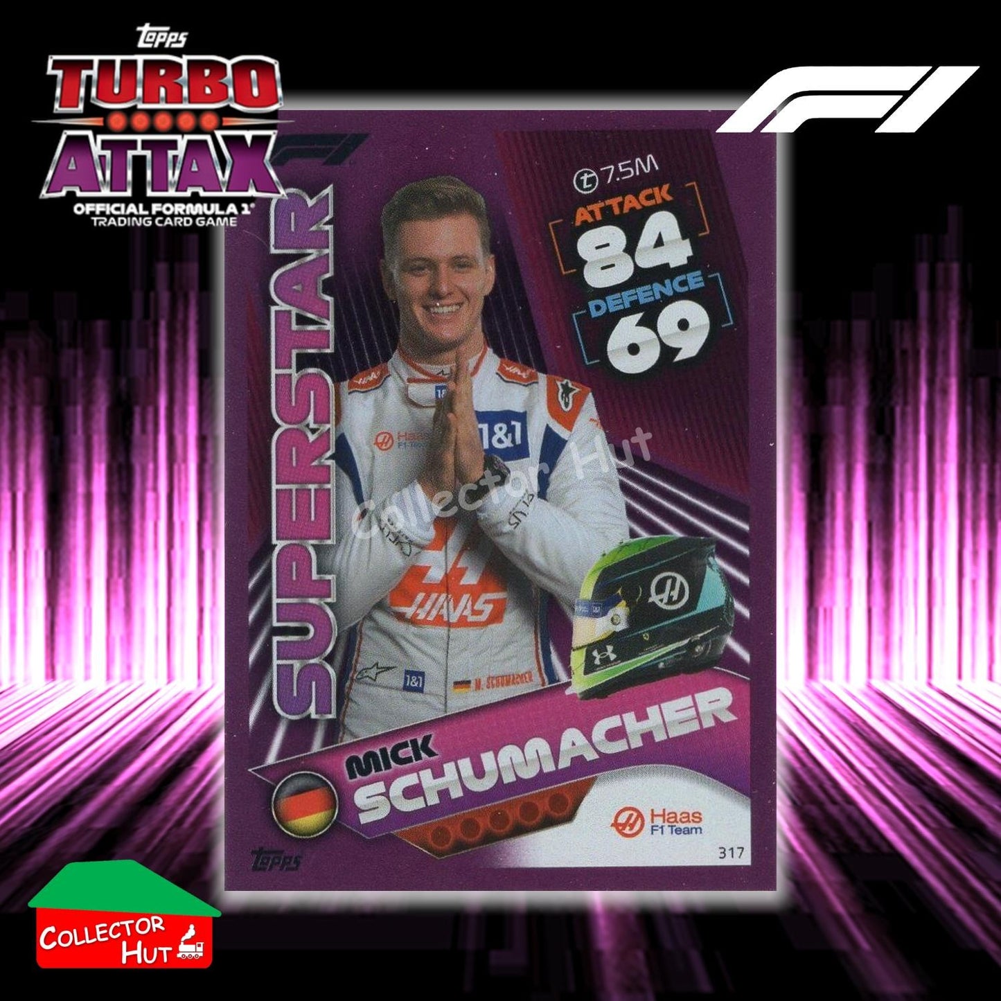 Topps Turbo Attax Formula 1 F1 2022 PINK GREEN RED Parallel Cards