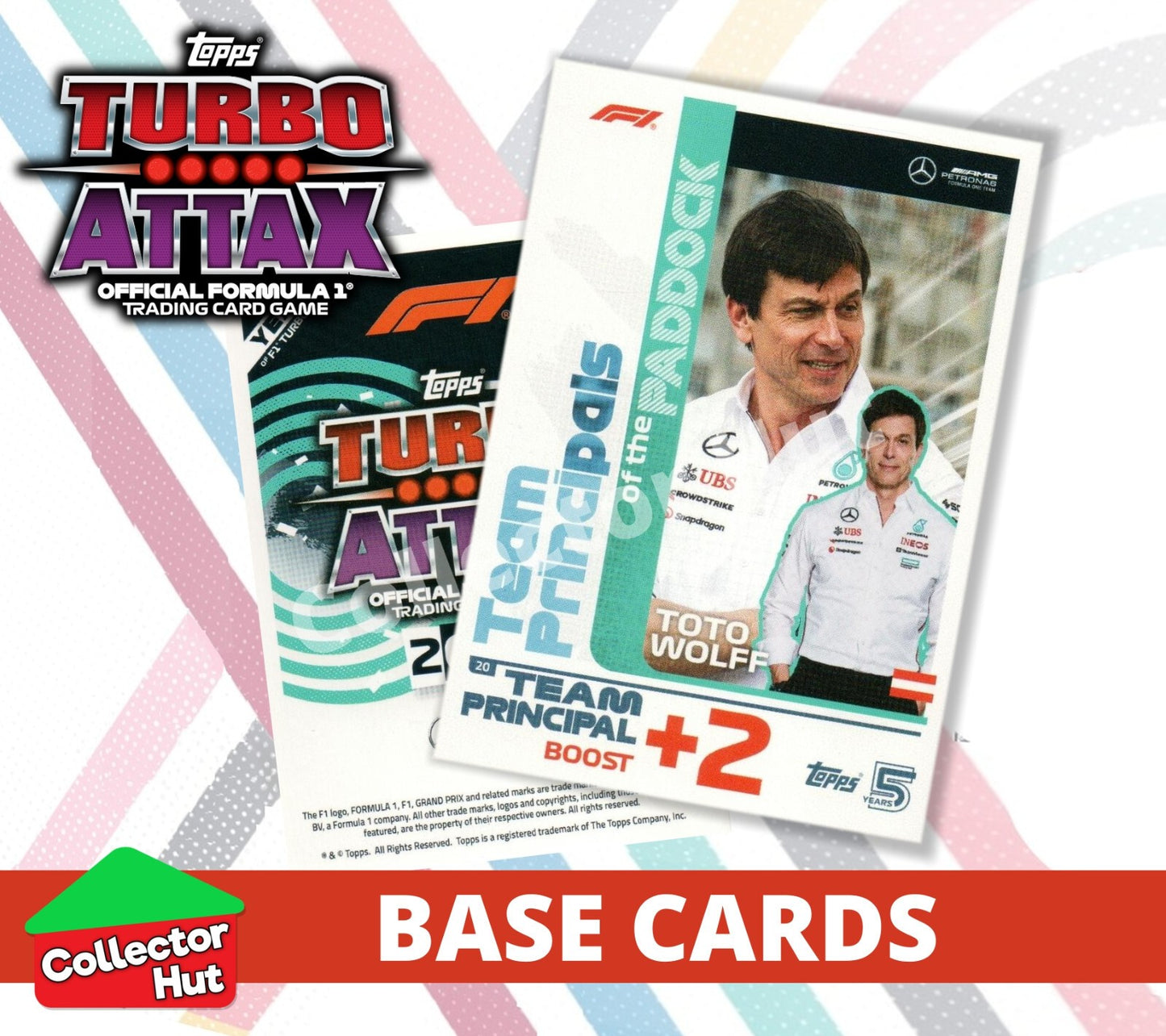 Topps Turbo Attax Formula 1 F1 2024 #1-166 Base Cards YOU CHOOSE