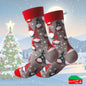 CHRISTMAS SOCKS Cotton Blend Anti-Odor Unisex Crew Socks CUSTOM Gift Set