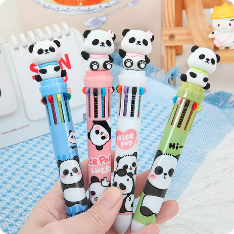 Novelty Ballpoint Pens 10 Colour MULTI-PACKS 4pcs 6pcs for Children