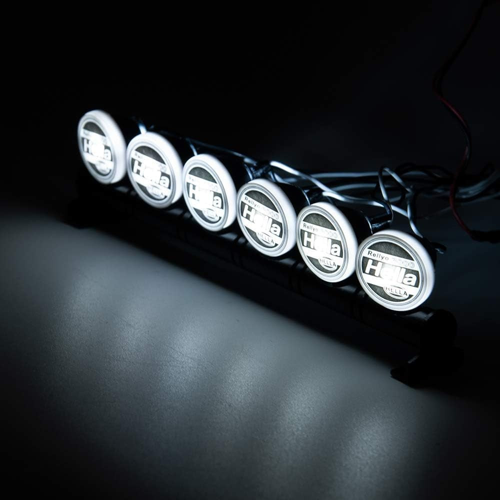 RC Truck Roof Grill LED Fog Lamp Upgrade Sets x4 x5 x6