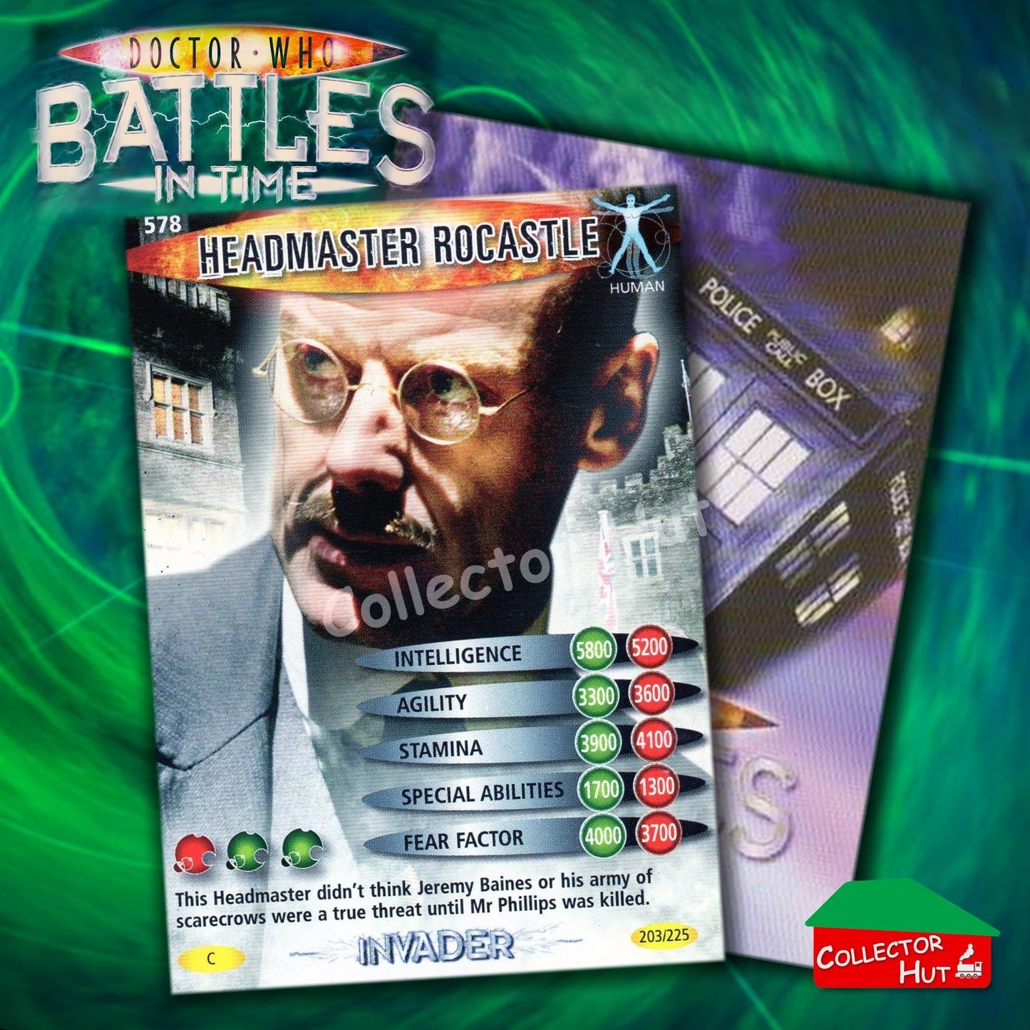 DOCTOR WHO Battles in Time #376-600 INVADER RARE & COMMON CARDS YOU CHOOSE