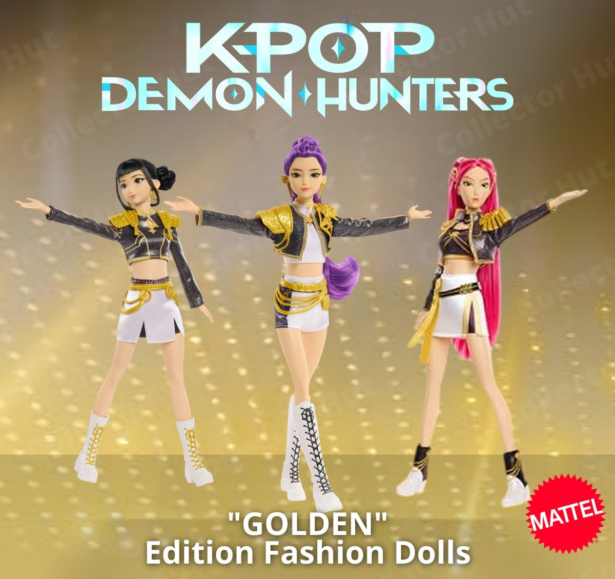 K-Pop Demon Hunters GOLDEN EDITION Singing Fashion Dolls Figures