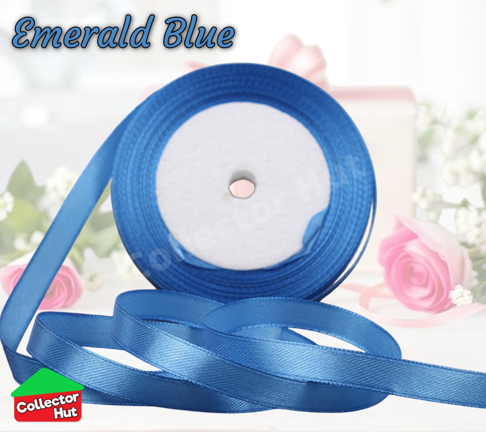 Satin Ribbon Roll Double Sided 23m Various Colours Sizes 10mm 15mm Widths