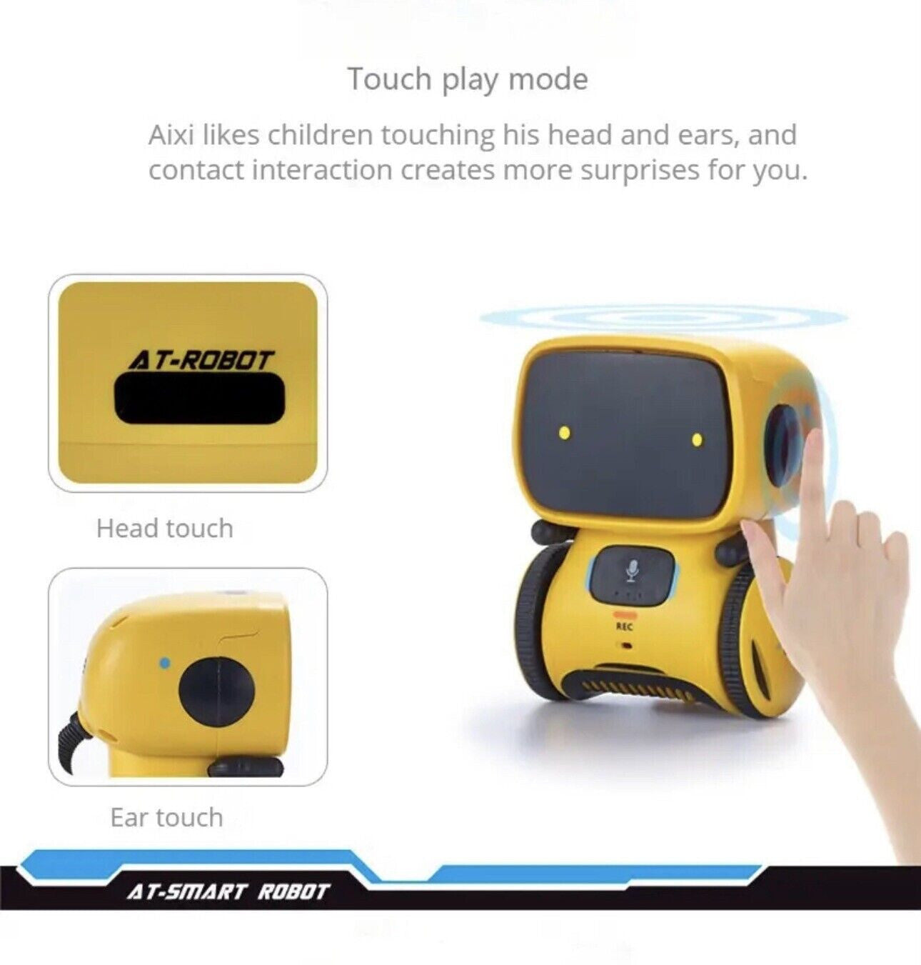 Interactive Smart Robot Kids Toy Voice & Touch Control Dancing Talking Pet Gift