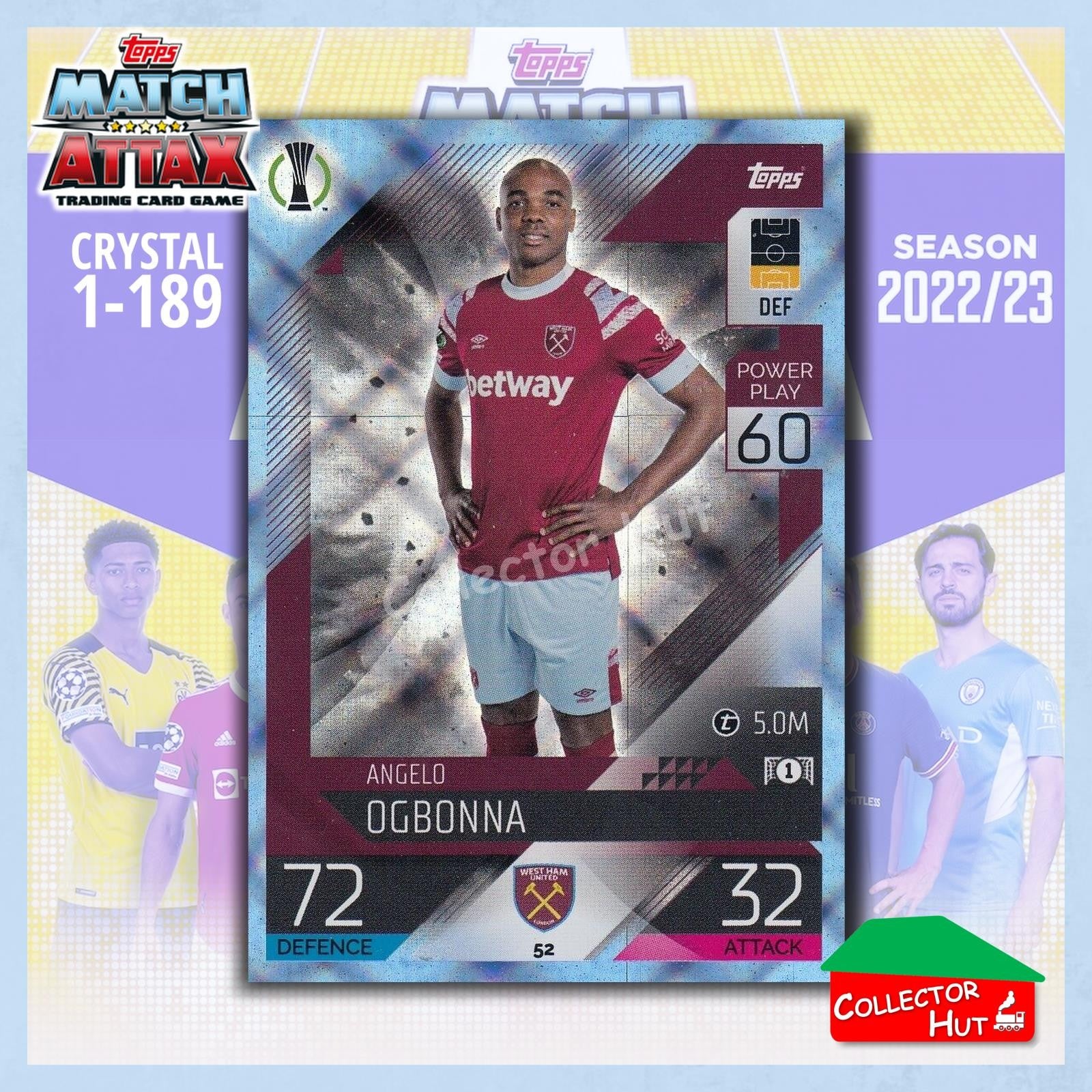 Topps Match Attax Europa Champions League 2022/23 Crystal Parallel Cards 1-189