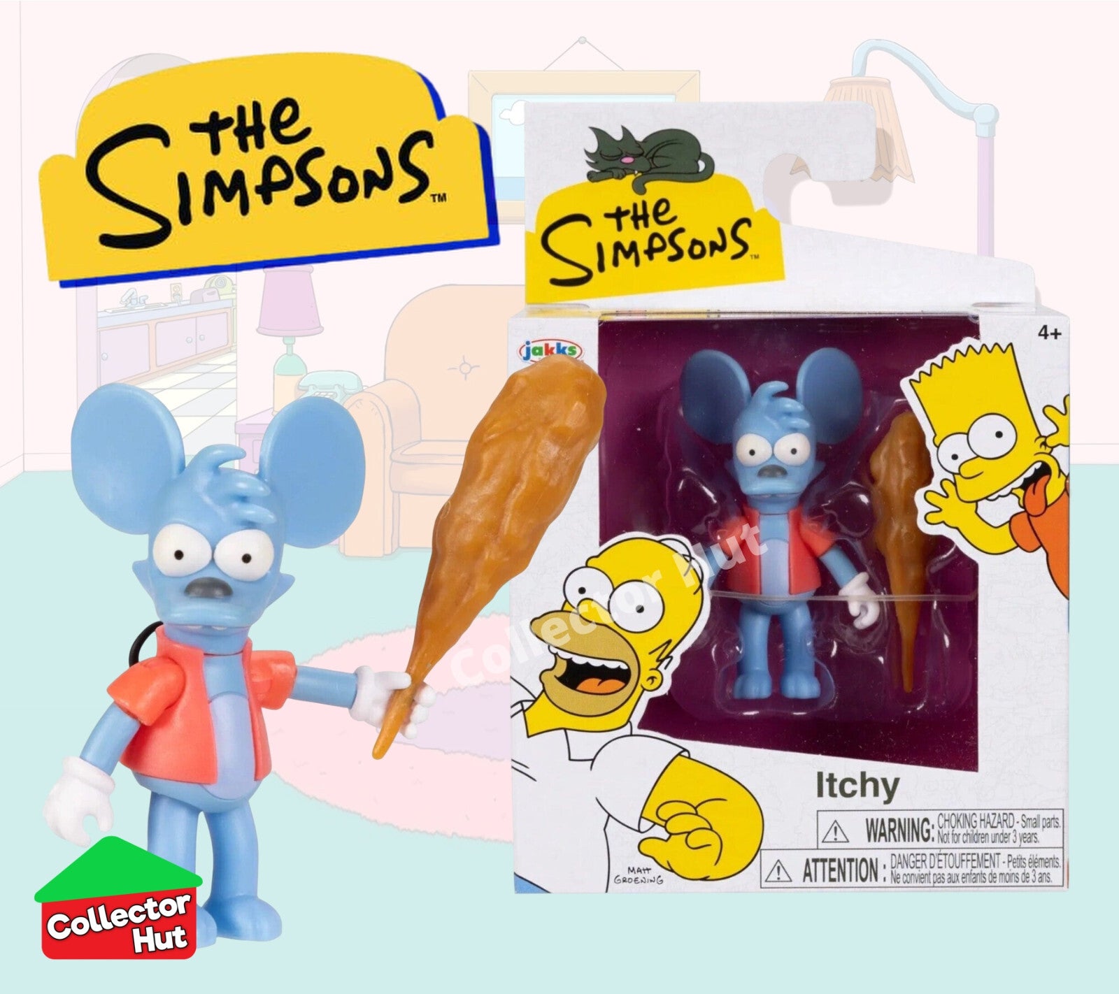 The Simpsons 2.5" Inch Figurine Playset Collection Jakks Pacific 2024