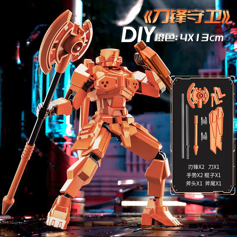 Shapeshift Robots Constructable Posable Action Figures for Art & Build Play