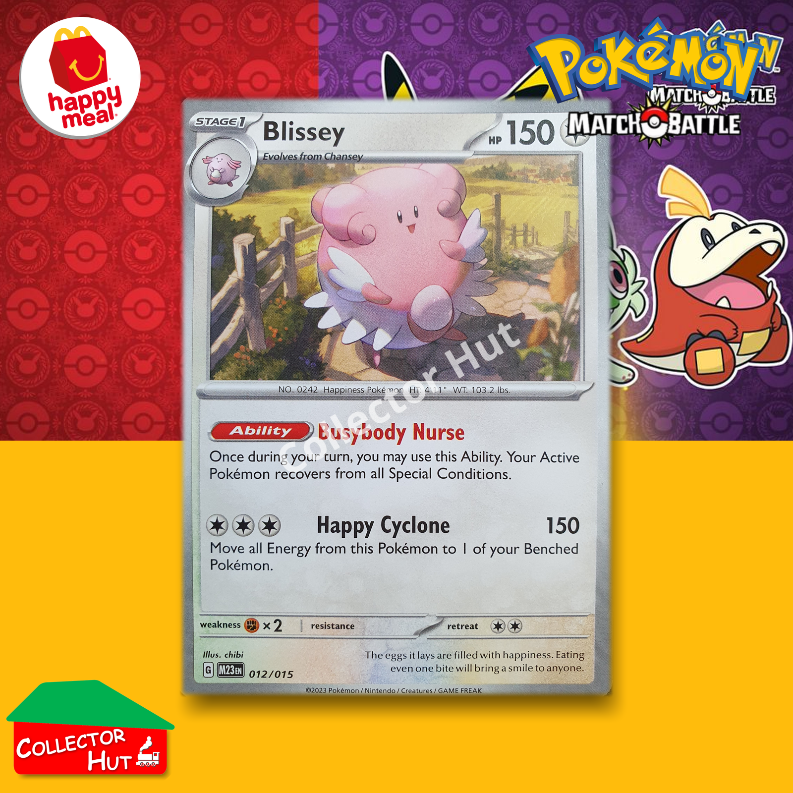 McDonald's Happy Meal 2023 Pokémon Match Battle SINGLE Trading Cards You Choose