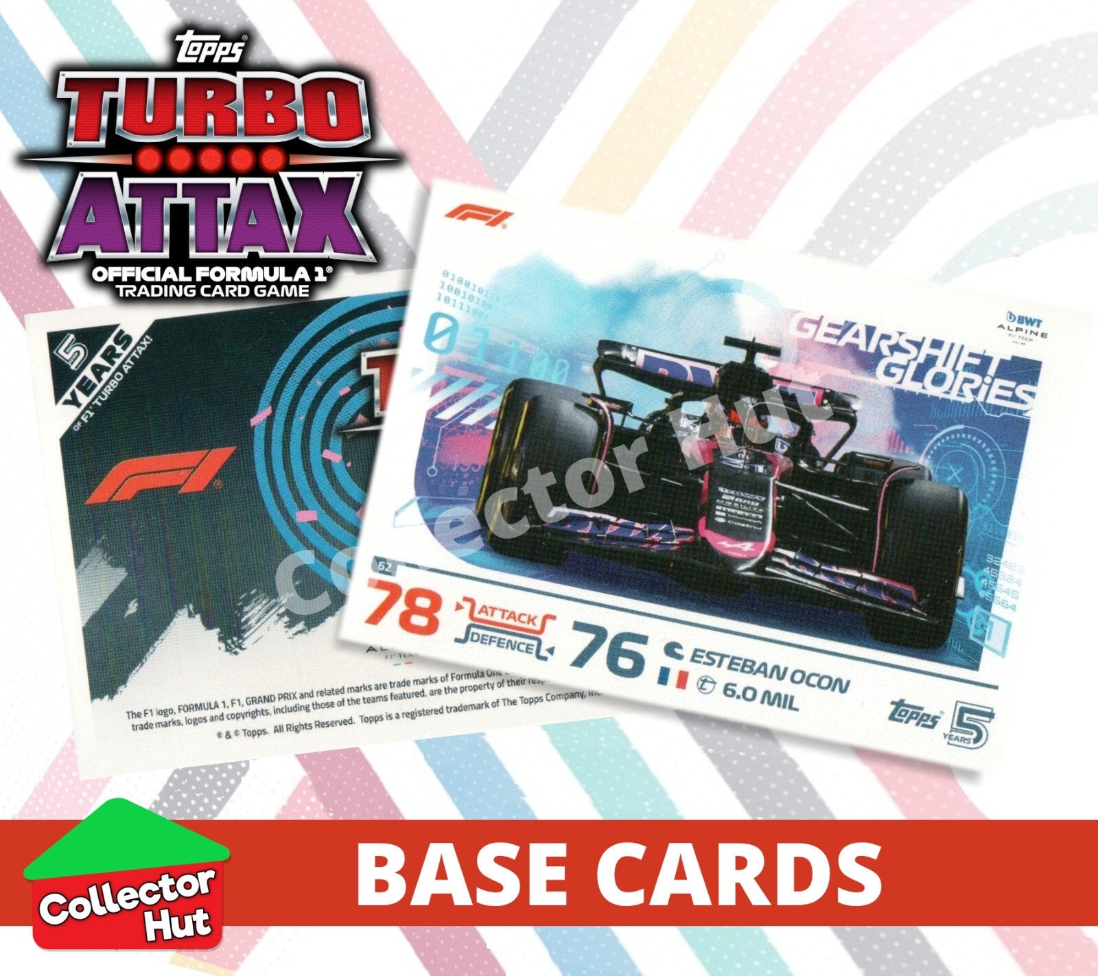 Topps Turbo Attax Formula 1 F1 2024 #1-166 Base Cards YOU CHOOSE