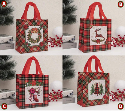 Christmas Novelty Tote Gift Bags Fabric Choose a Pattern
