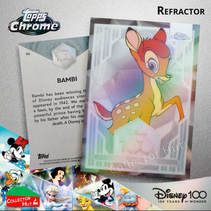 Disney 100 Topps Chrome 2023 REFRACTOR Cards 1-100 Pick Singles