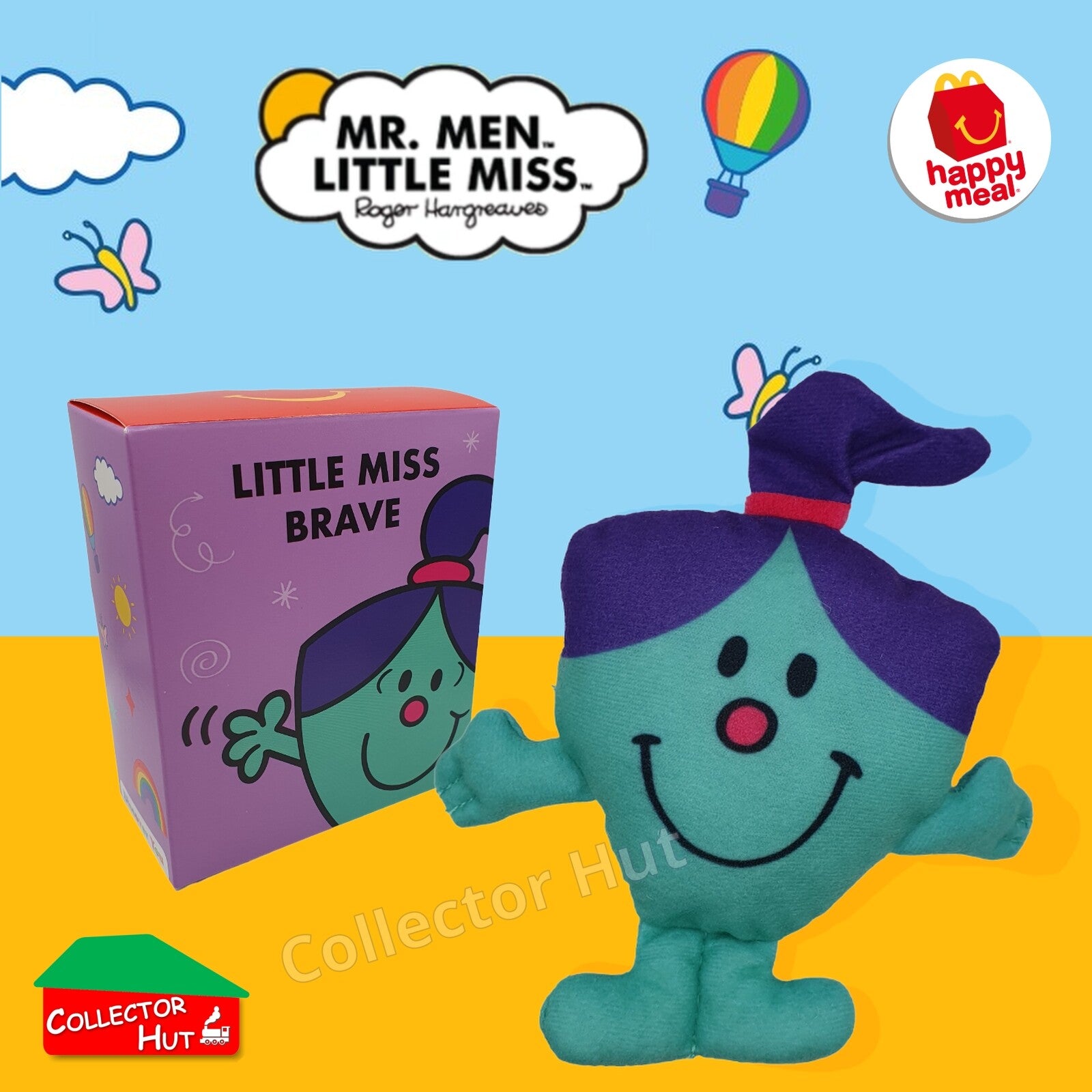 McDonalds Happy Meal Mr Men Little Miss 2024 & 2021 50th Anniversary Plush Toys