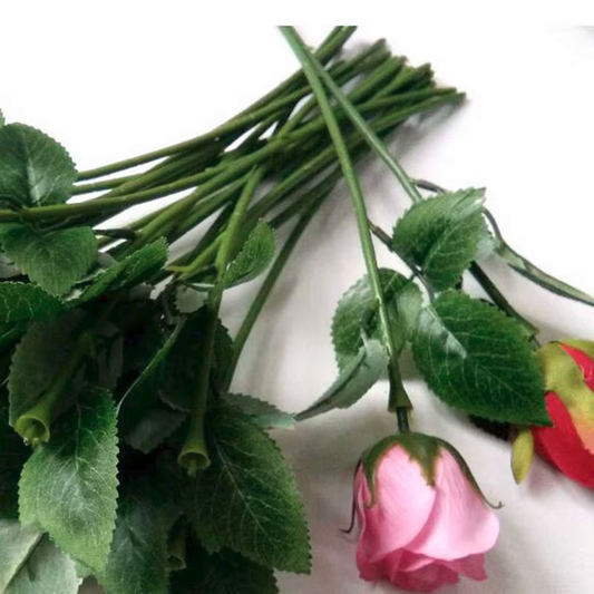 Artificial Flower Stems with/without Leaves 20pcs Plant Decoration