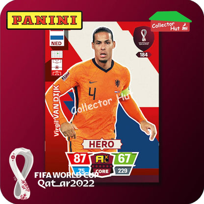 Panini Adrenalyn XL Qatar World Cup 2022 Trading Cards BASE SET #145-288
