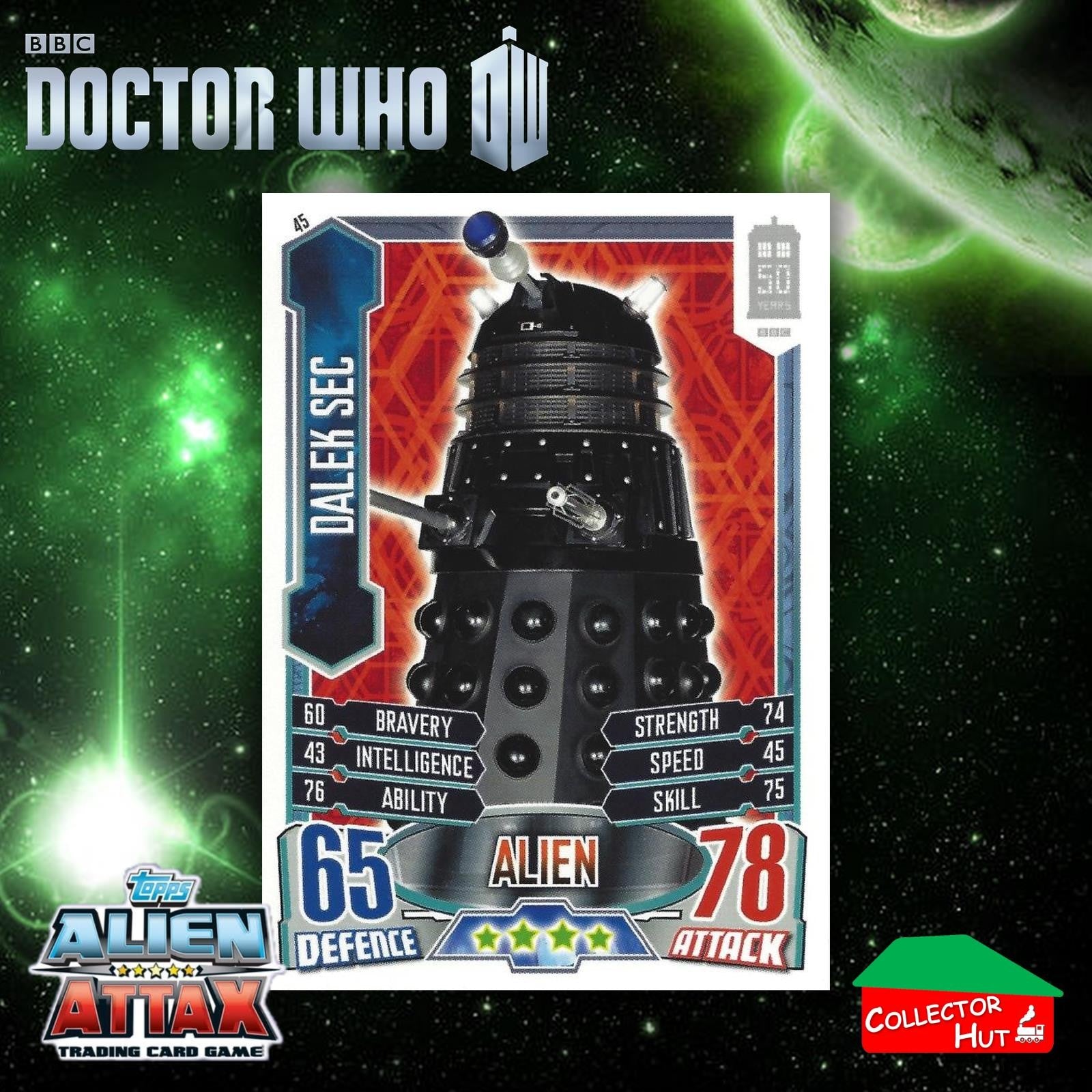 Topps Doctor Who Alien Attax 50th Anniversary Edition Companion Timeless Cards