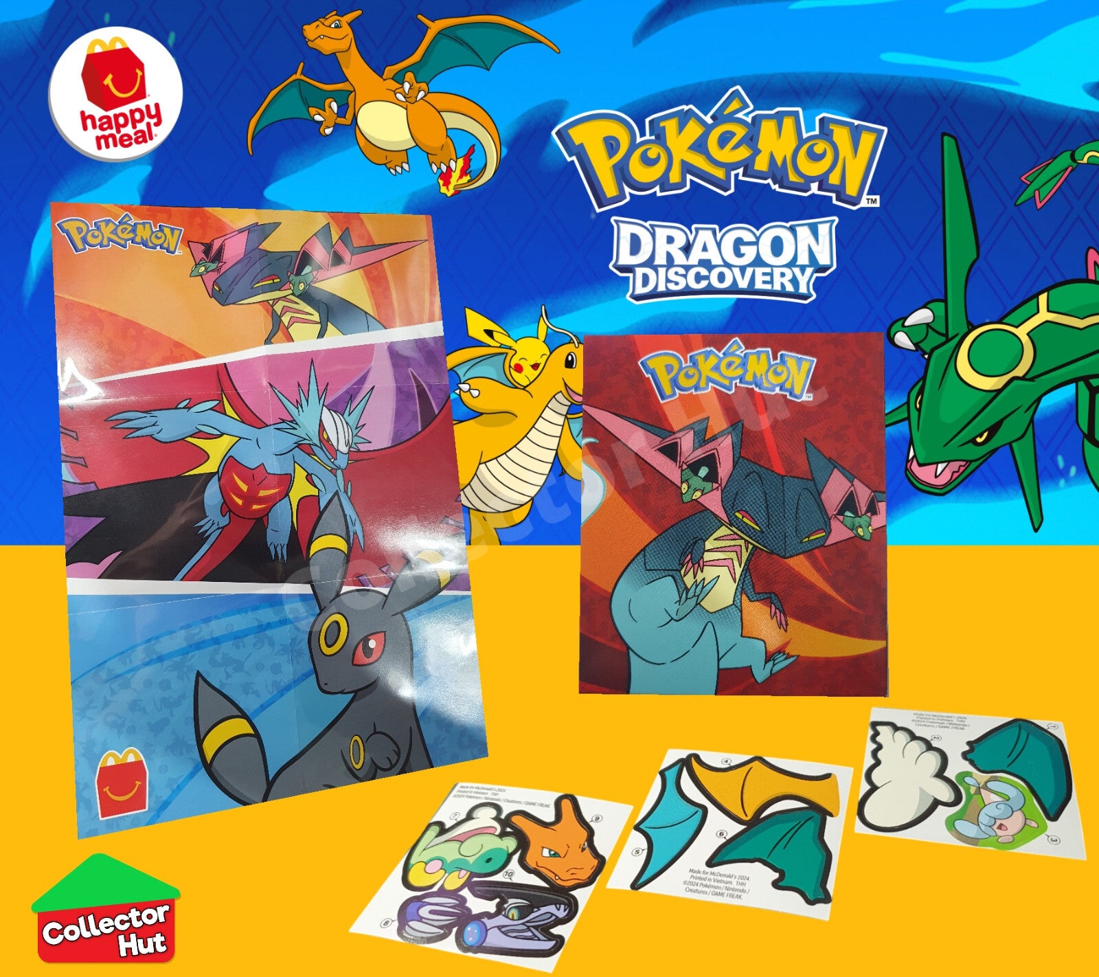 McDonalds Pokémon 2025 Dragon Discovery Card Collection Happy Meal