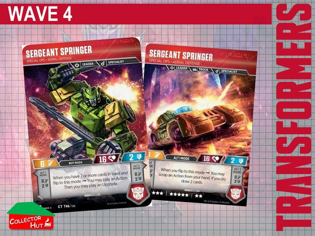 Transformers TCG CHARACTER Trading Cards All Waves