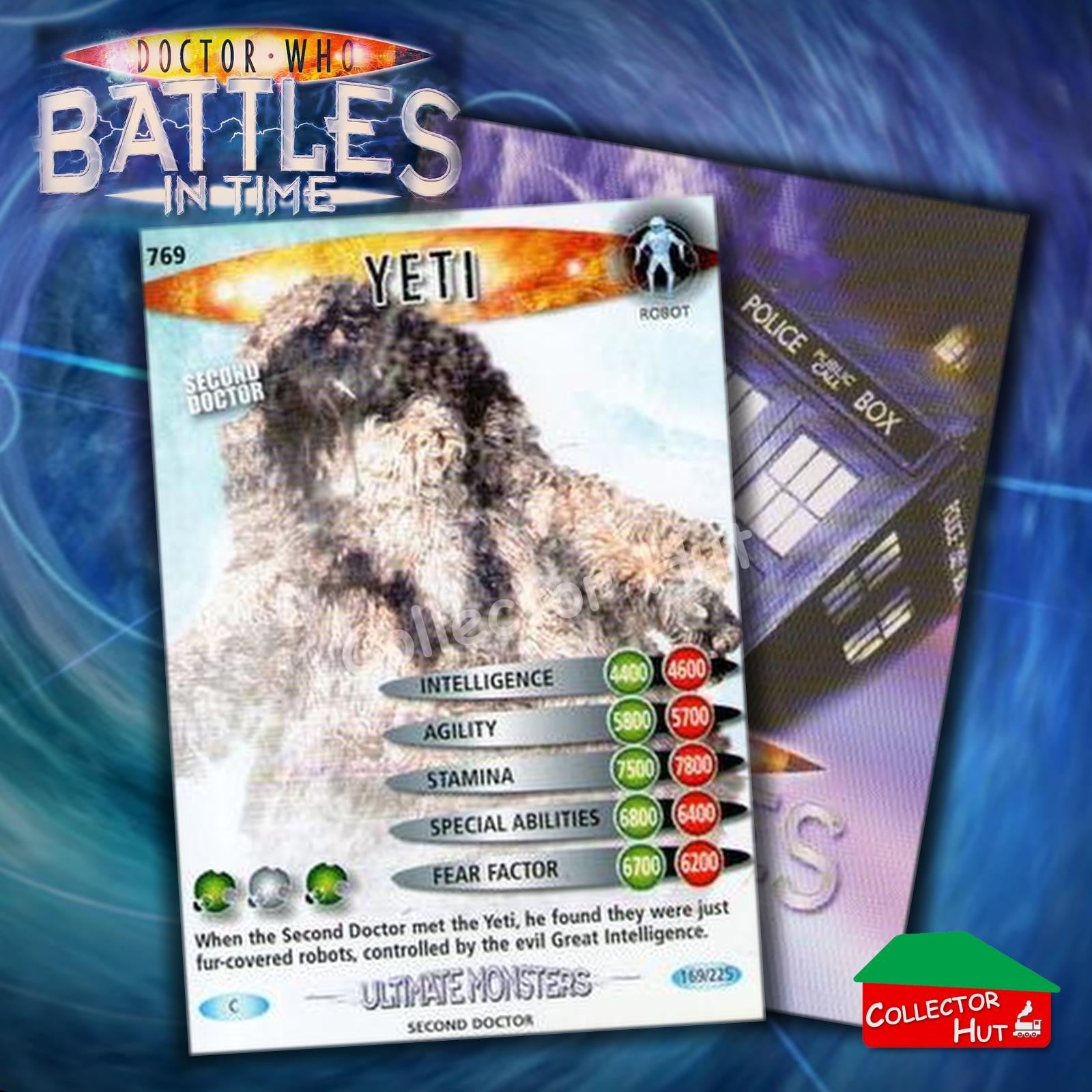 DOCTOR WHO Battles in Time #601-825 ULTIMATE MONSTERS RARE & COMMON Cards