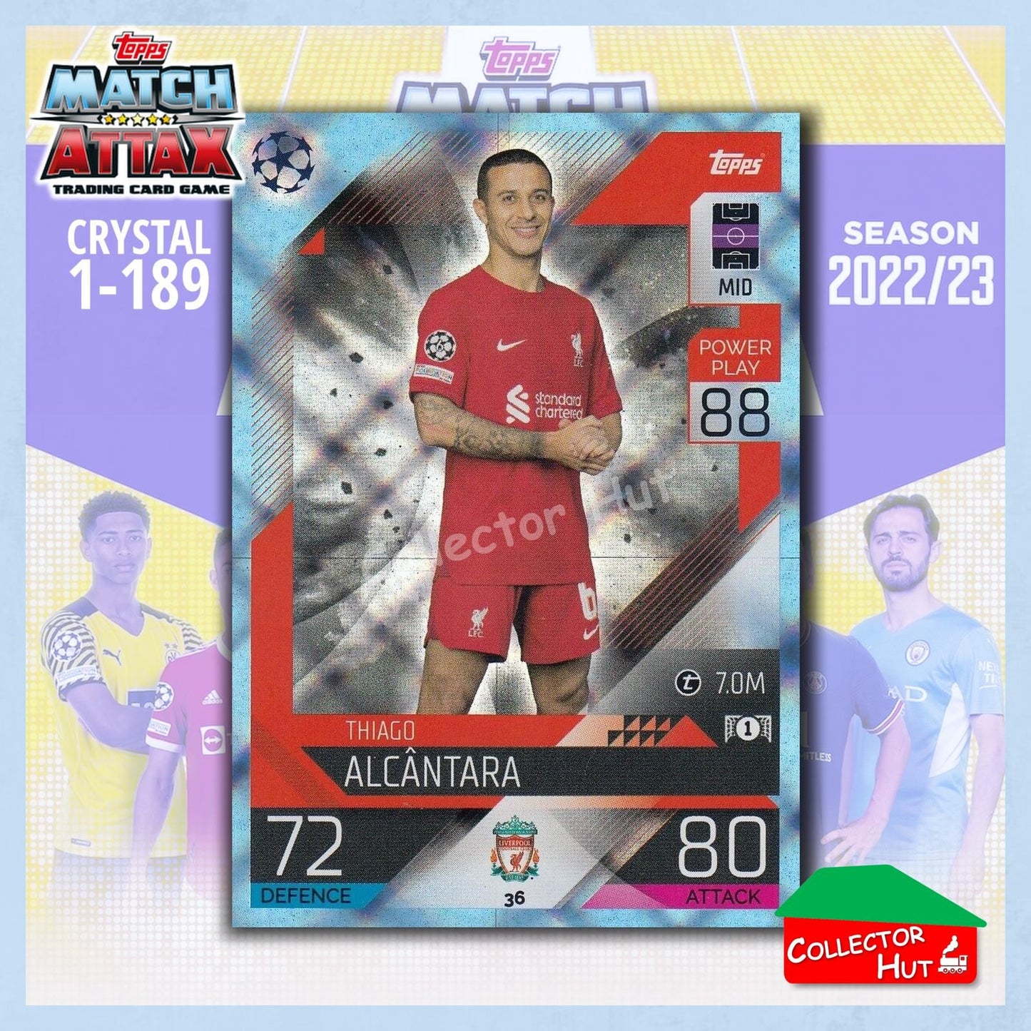 Topps Match Attax Europa Champions League 2022/23 Crystal Parallel Cards 1-189