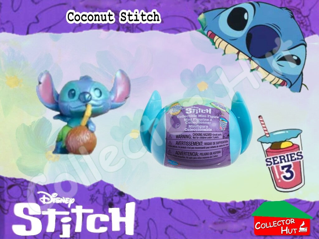 Disney Stitch Feed Me Blind Mini Figures Series 3 (Identified) New & Sealed