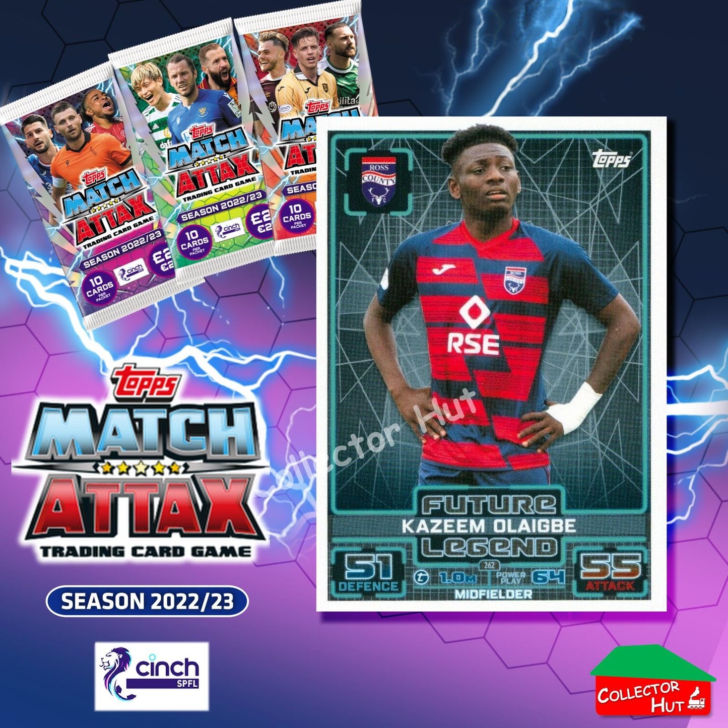TOPPS MATCH ATTAX SPFL 2022/23 #163-264 Choose Your Card