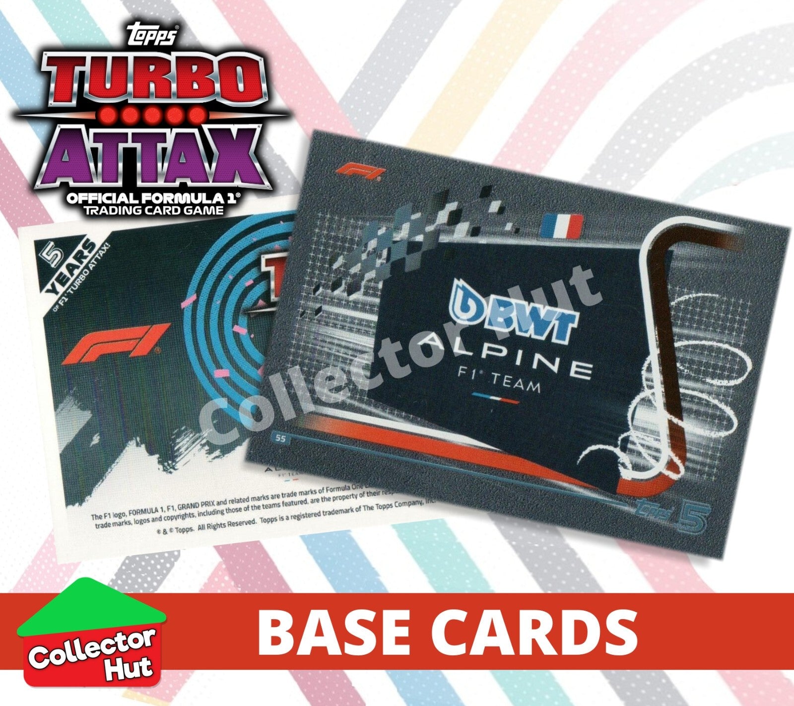 Topps Turbo Attax Formula 1 F1 2024 #1-166 Base Cards YOU CHOOSE
