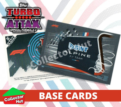 Topps Turbo Attax Formula 1 F1 2024 #1-166 Base Cards YOU CHOOSE