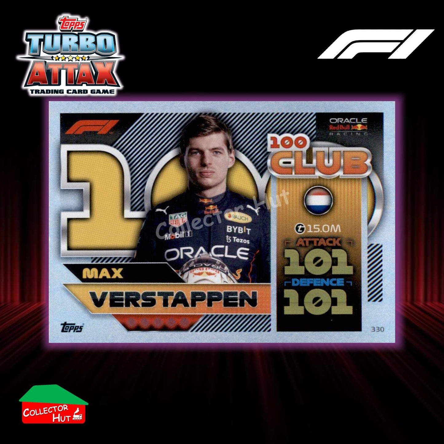 Topps Turbo Attax Formula 1 F1 2022 Limited Edition, 100 Club & Foil Cards