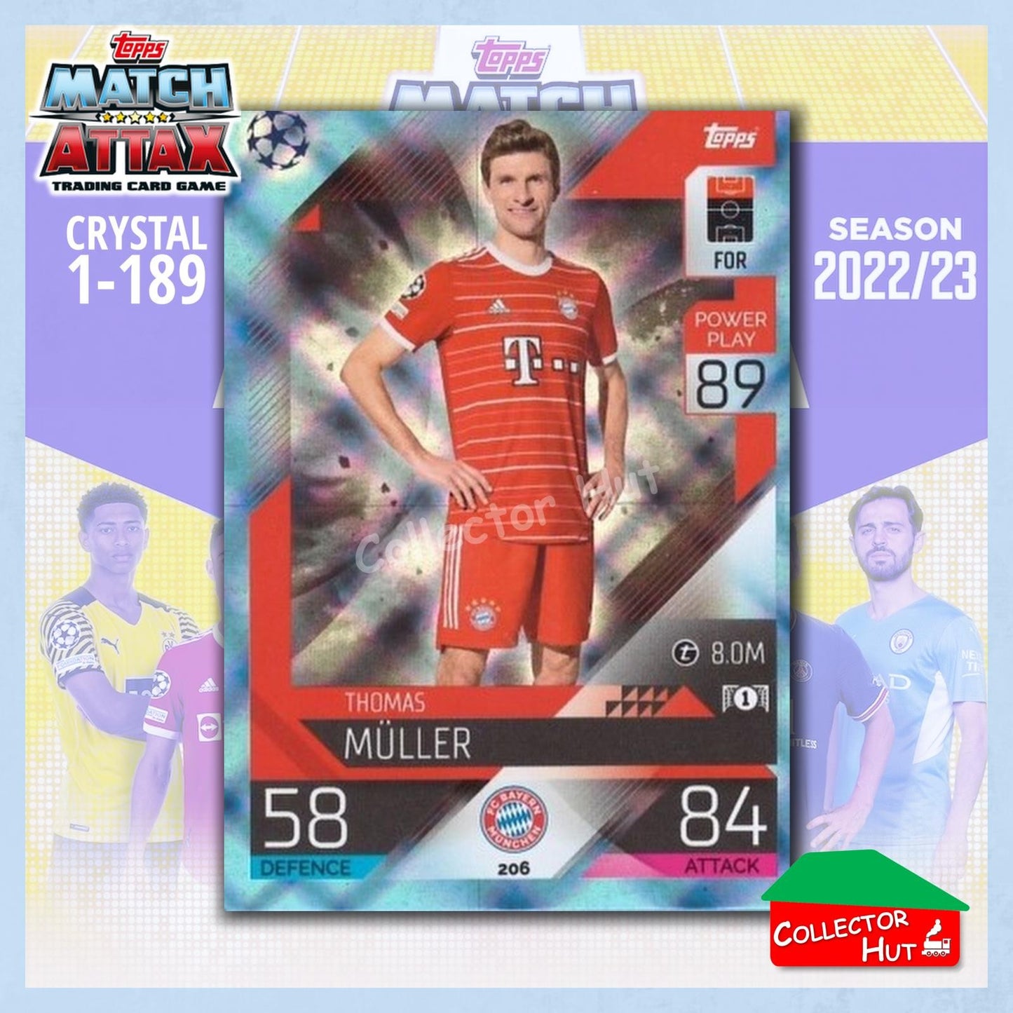 Topps Match Attax Europa Champions League 2022/23 Crystal Parallel Cards 190-387