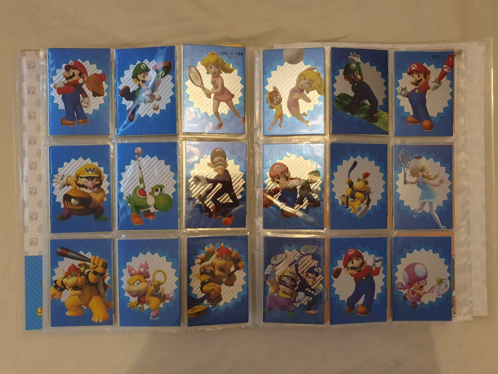 PANINI Super Mario Trading Cards COMPLETE BASE SET with Puzzle Cards
