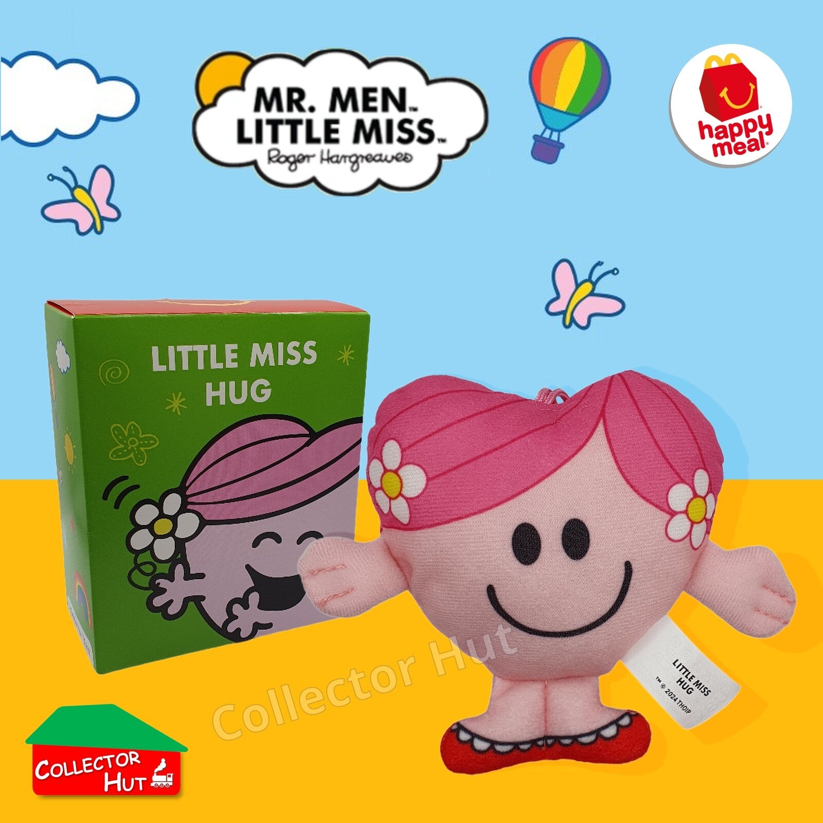 McDonalds Happy Meal Mr Men Little Miss 2024 & 2021 50th Anniversary Plush Toys