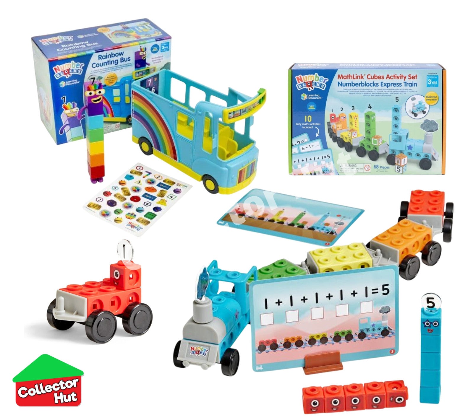 Numberblocks Vehicle Sets Educational Mathematics Toys CBeebies