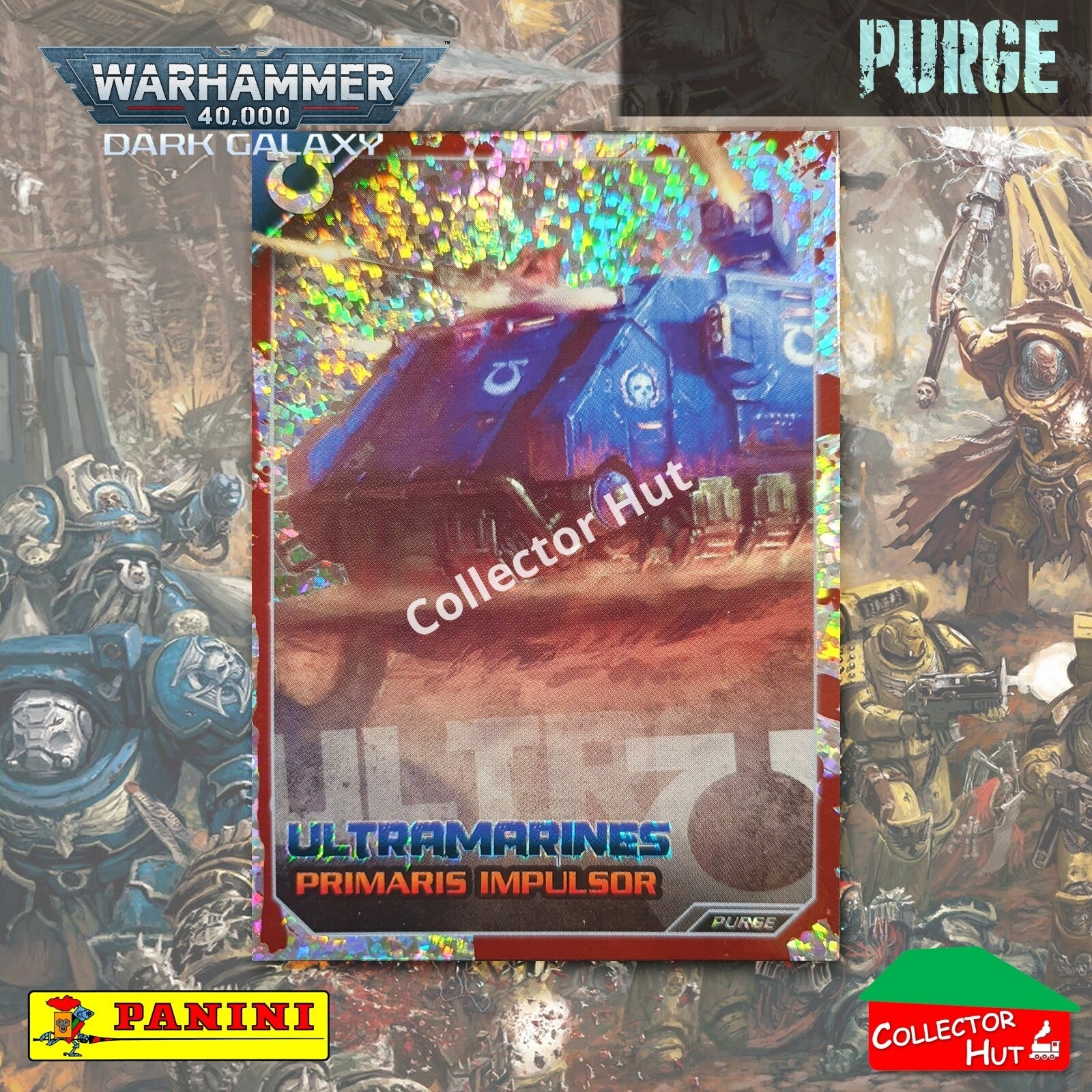 PANINI Warhammer 40,000 Dark Galaxy Parallel Trading Card Crusade Vanguard Purge