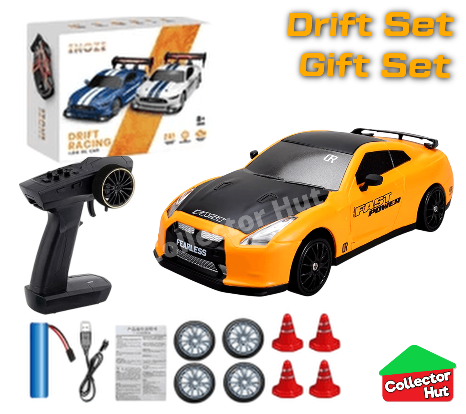 Drift RC Car 1:24 Scale High Speed Remote Control 4WD 2.4Ghz GIFT BOXED