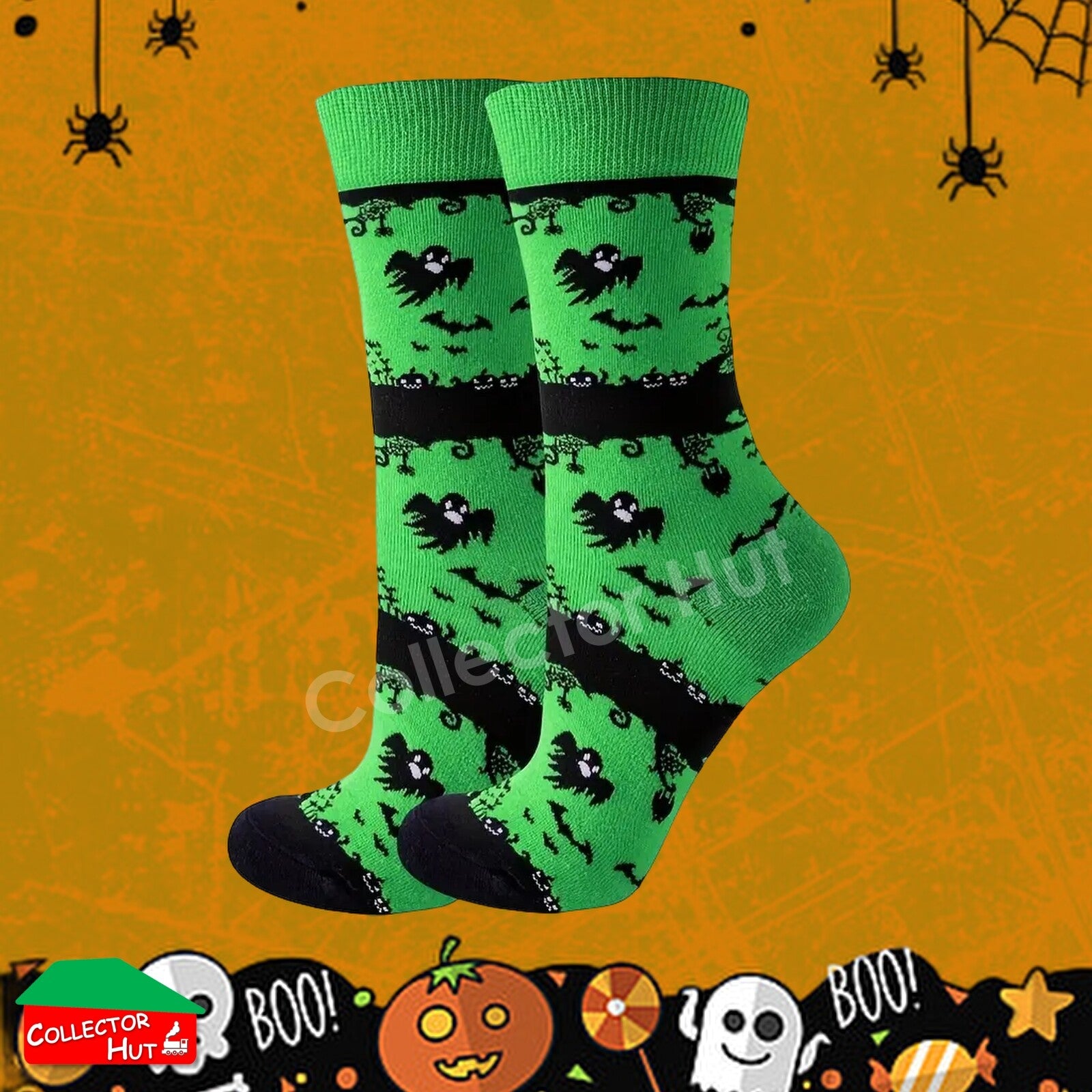 Happy Crew Socks Novelty HALLOWEEN Cotton Blend Anti-Odor Unisex CUSTOM Gift Set